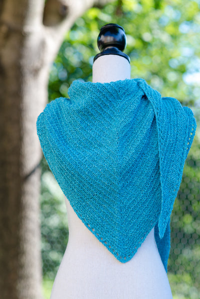 Triangle Shawl on Mannequin
