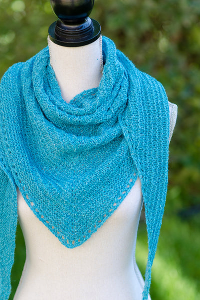 Triangle SHawl Displayed