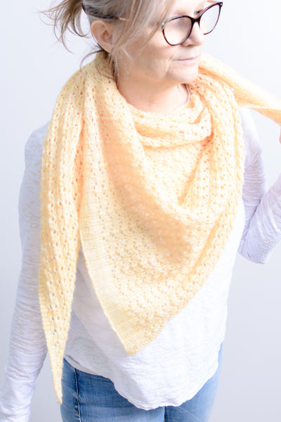 Vertical Sunshine Shawl Pattern