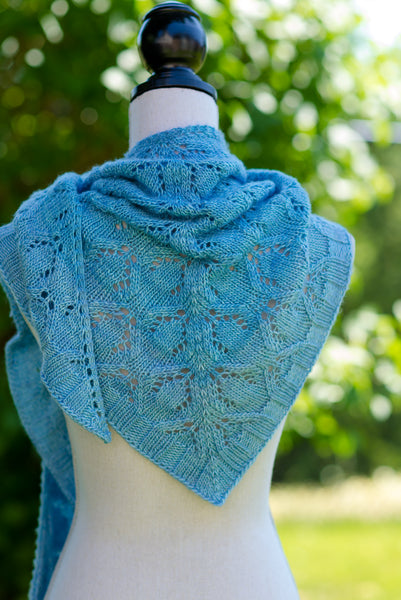 Triangle Shawl on Mannequin