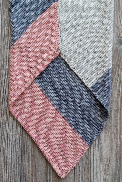 Back of hand knit cowl