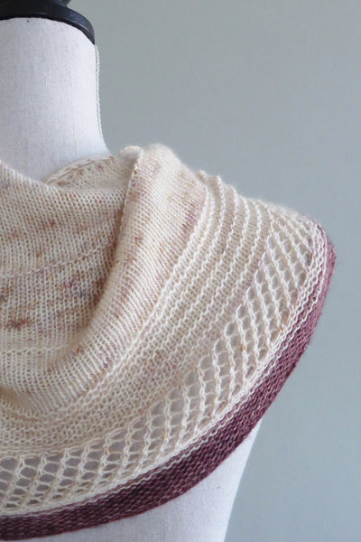 curved shawl knitting pattern