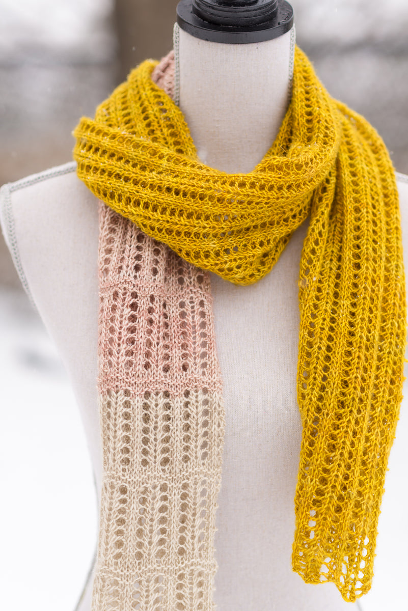 Edging Lace Scarf Knitting Pattern – Kelene Kinnersly Designs