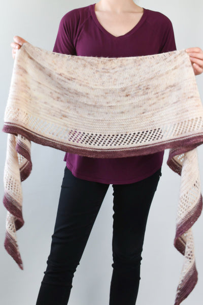 crescent shaped shawl knitting