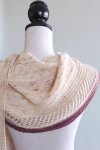 curved shaped shawl
