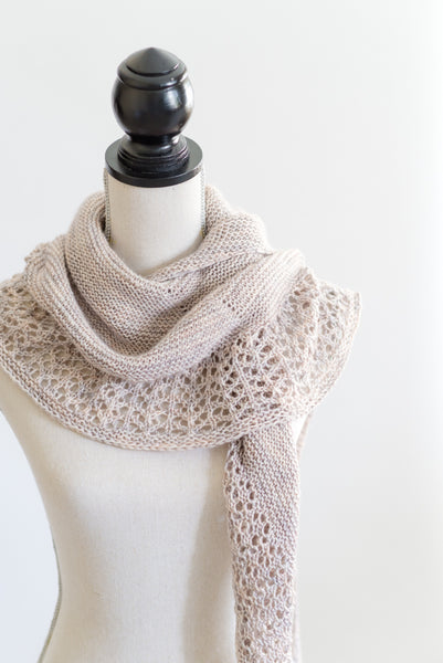 Crescent shawl knitting pattern