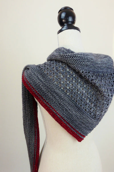 sideways triangle scarf pattern